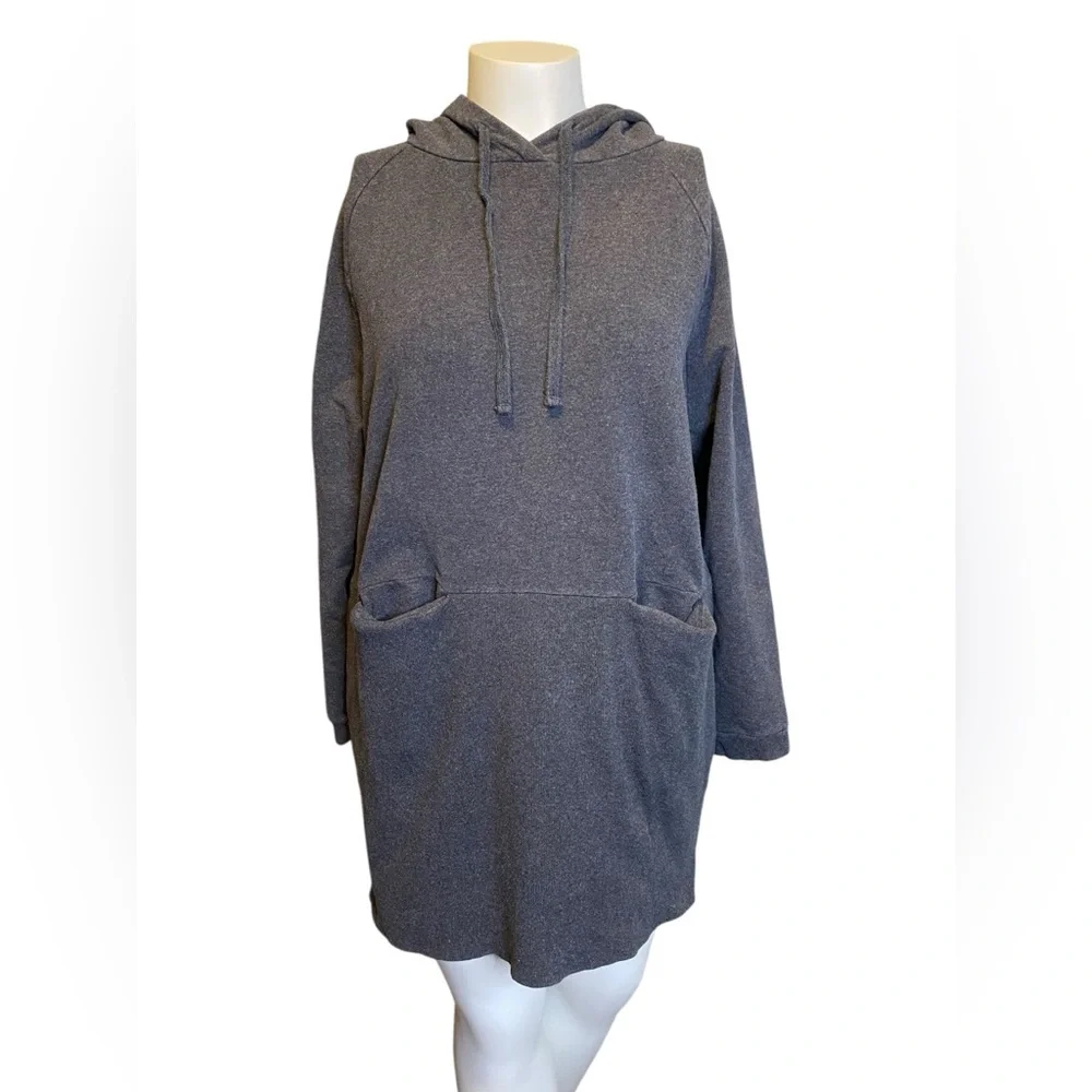 Beaumont Organic Cotton Hooded Sweater Dress Women’s Size L - Picture 2 of 13